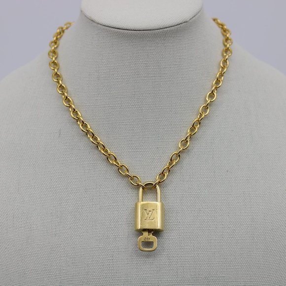 Reworked Mini Louis Vuitton Lock Necklace - Dreamized